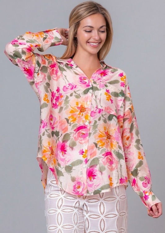 🌿 Blusa Lush pink Nature🌸