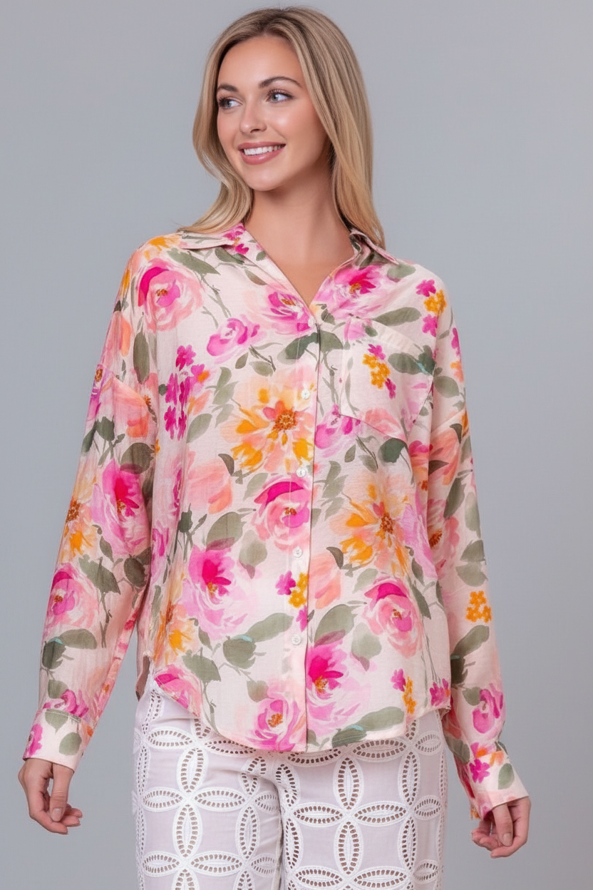 🌿 Blusa Lush pink Nature🌸