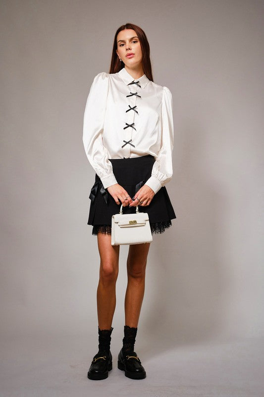 BLUSA SEDA ABULLONADA PREMIUM🖤