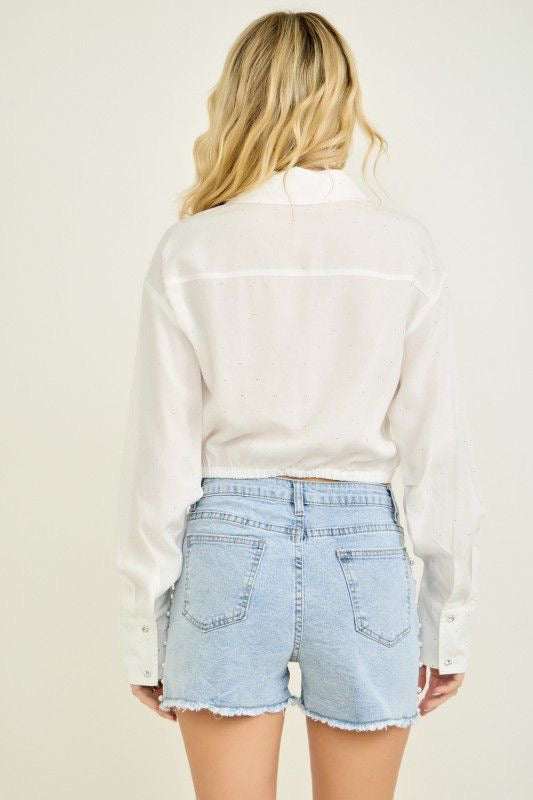 Camisa crop plate