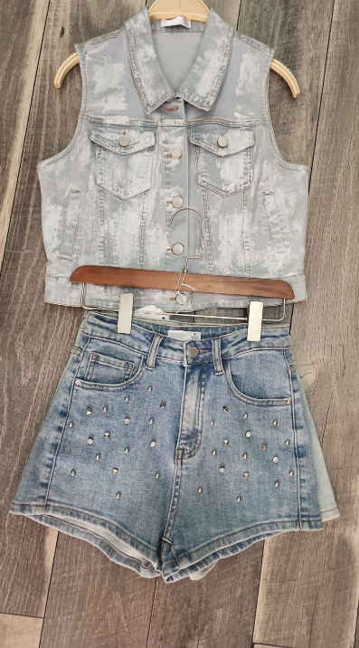 Shorts denim Edgy-Chic🦋✨