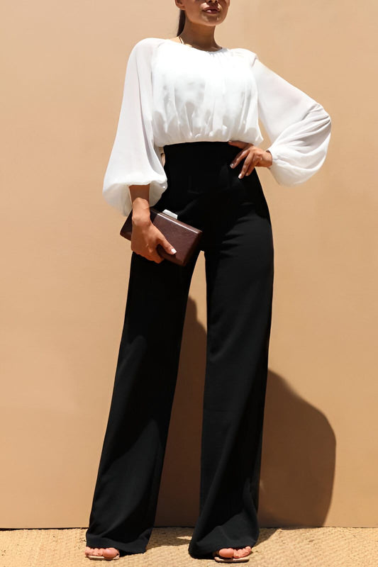Enterizo B&W pantalones wide leg