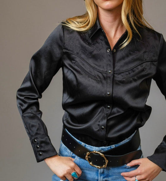 CAMISA DE SEDA CON CUELLO