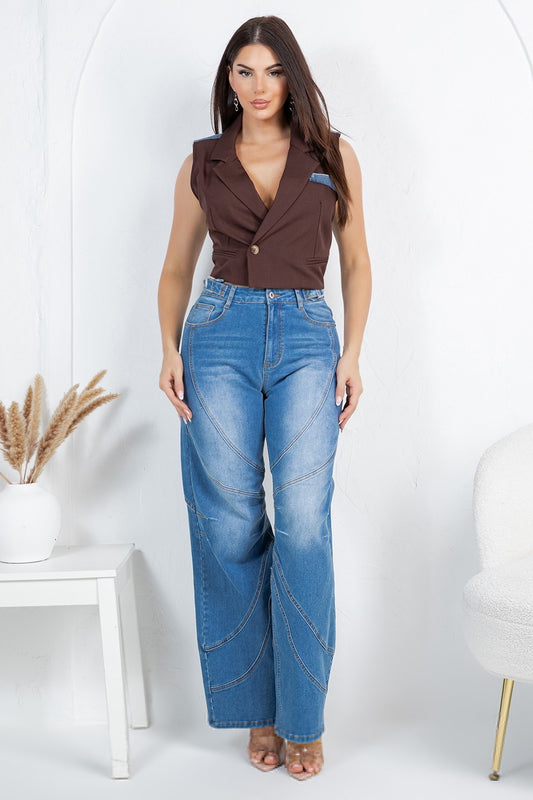 JEAN CURVE WIDE LEG DENIM 💙